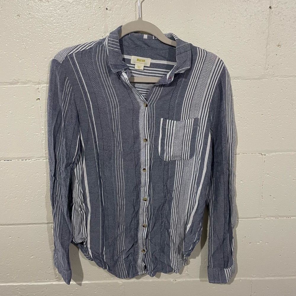 Maeve by Anthropologie striped soft button down!